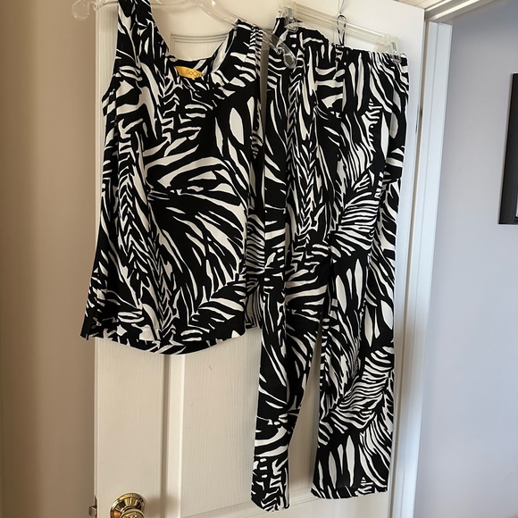 SoCa ST. JOHN silk set ( top and pants) - Picture 1 of 13